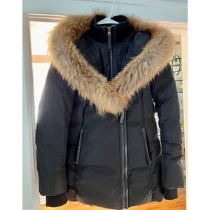 Mackage Adali Fur Trimmed Coat